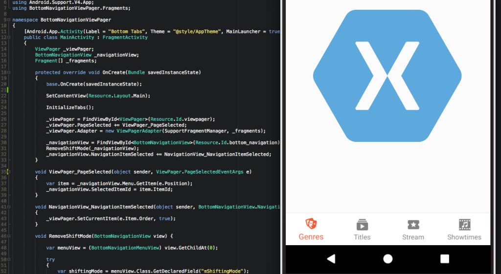 Tutorial: BottomNavigationView and ViewPager in&nbsp;Xamarin.Android